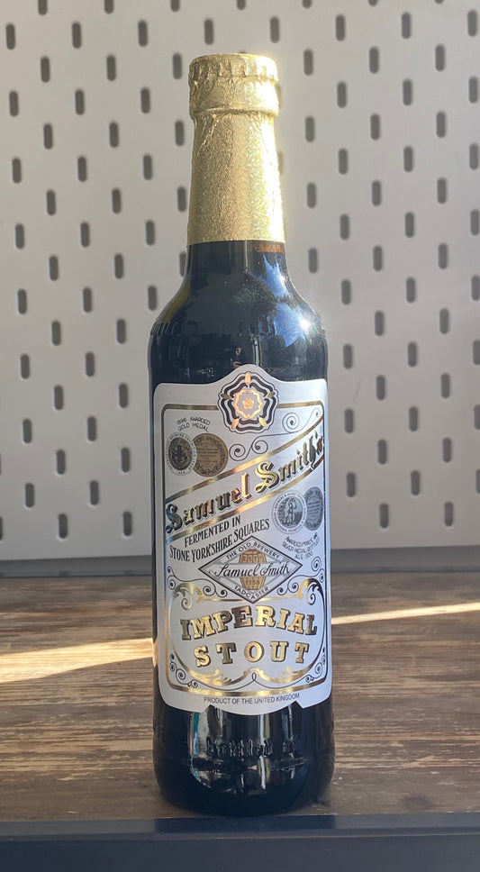 Samuel Smith Imperial Stout at The Beerhive, Edinburgh. Free UK shipping.