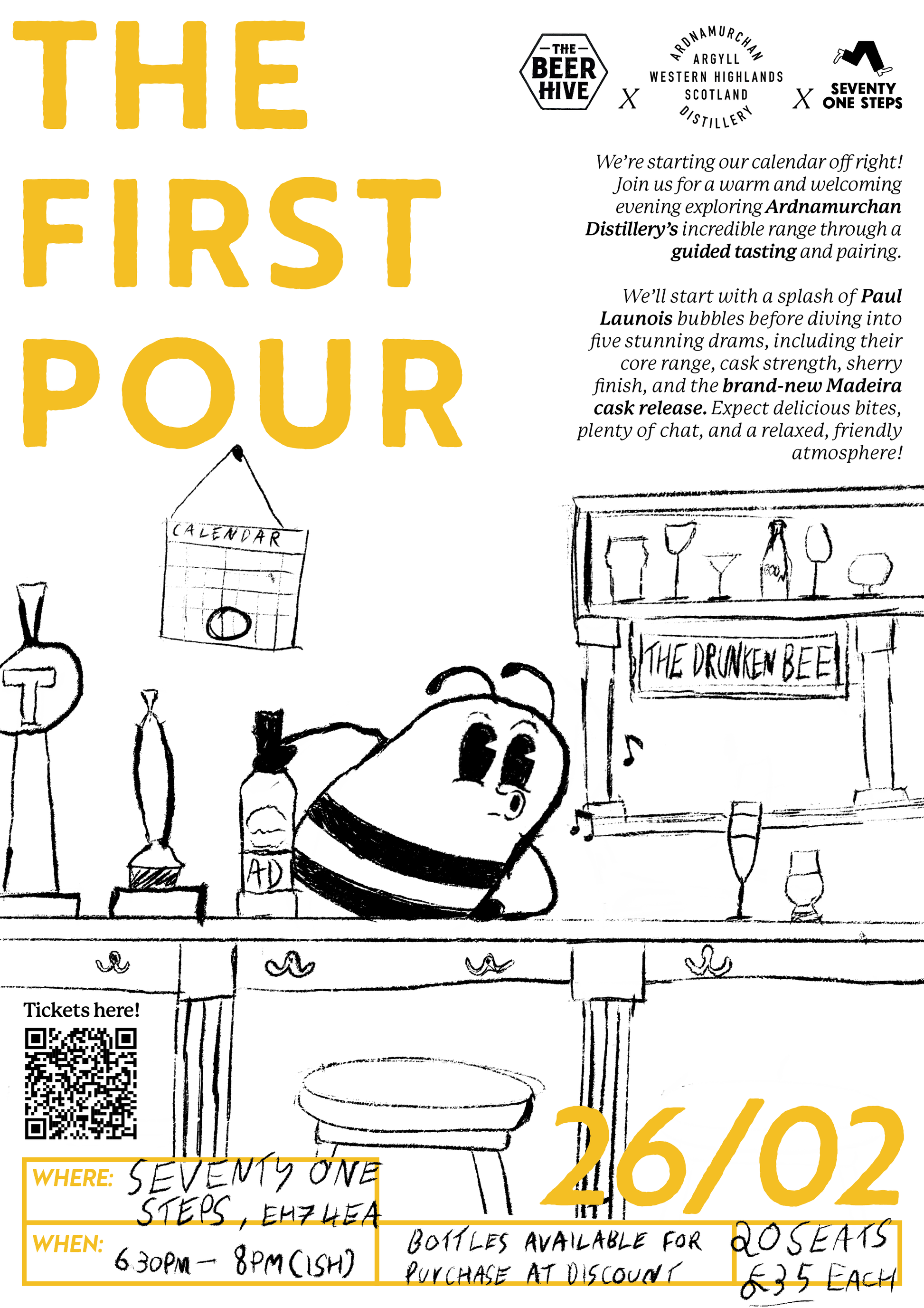 The First Pour BH x Ardnamurchan Ticket at The Beerhive, Edinburgh. Free UK shipping.