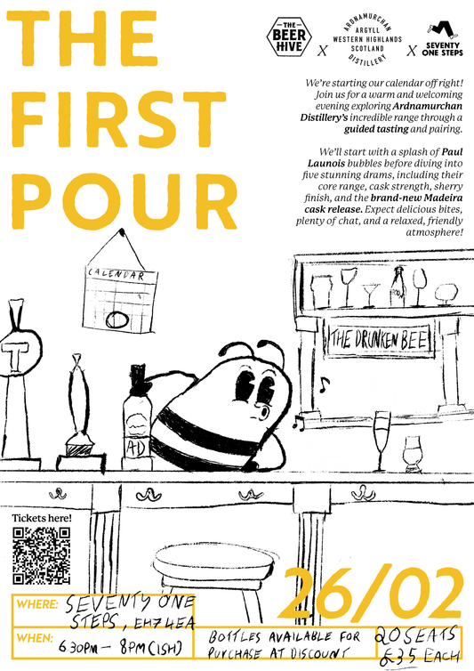 The First Pour BH x Ardnamurchan Ticket at The Beerhive, Edinburgh. Free UK shipping.