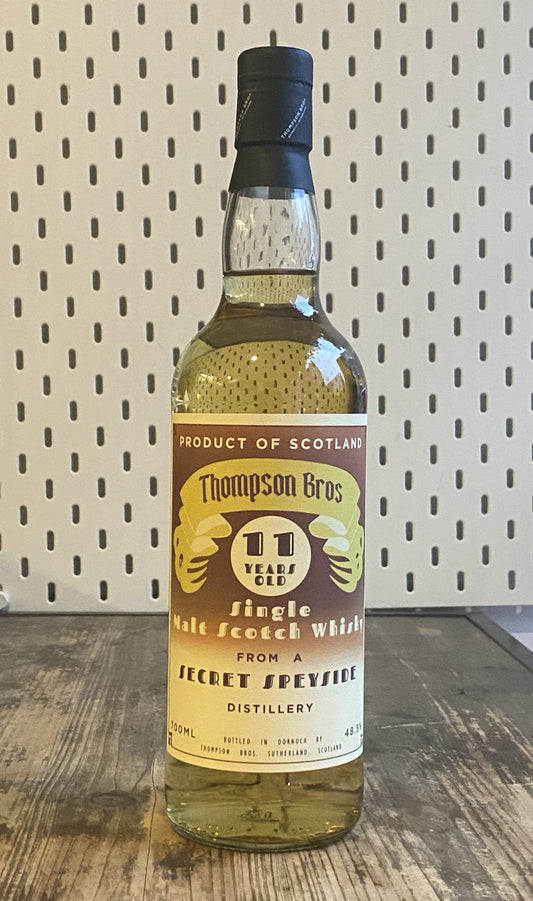 Thompson Bros Secret Speyside Single Malt Scotch Whisky, 2011, 11 Years Old at The Beerhive, Edinburgh. Free UK shipping.
