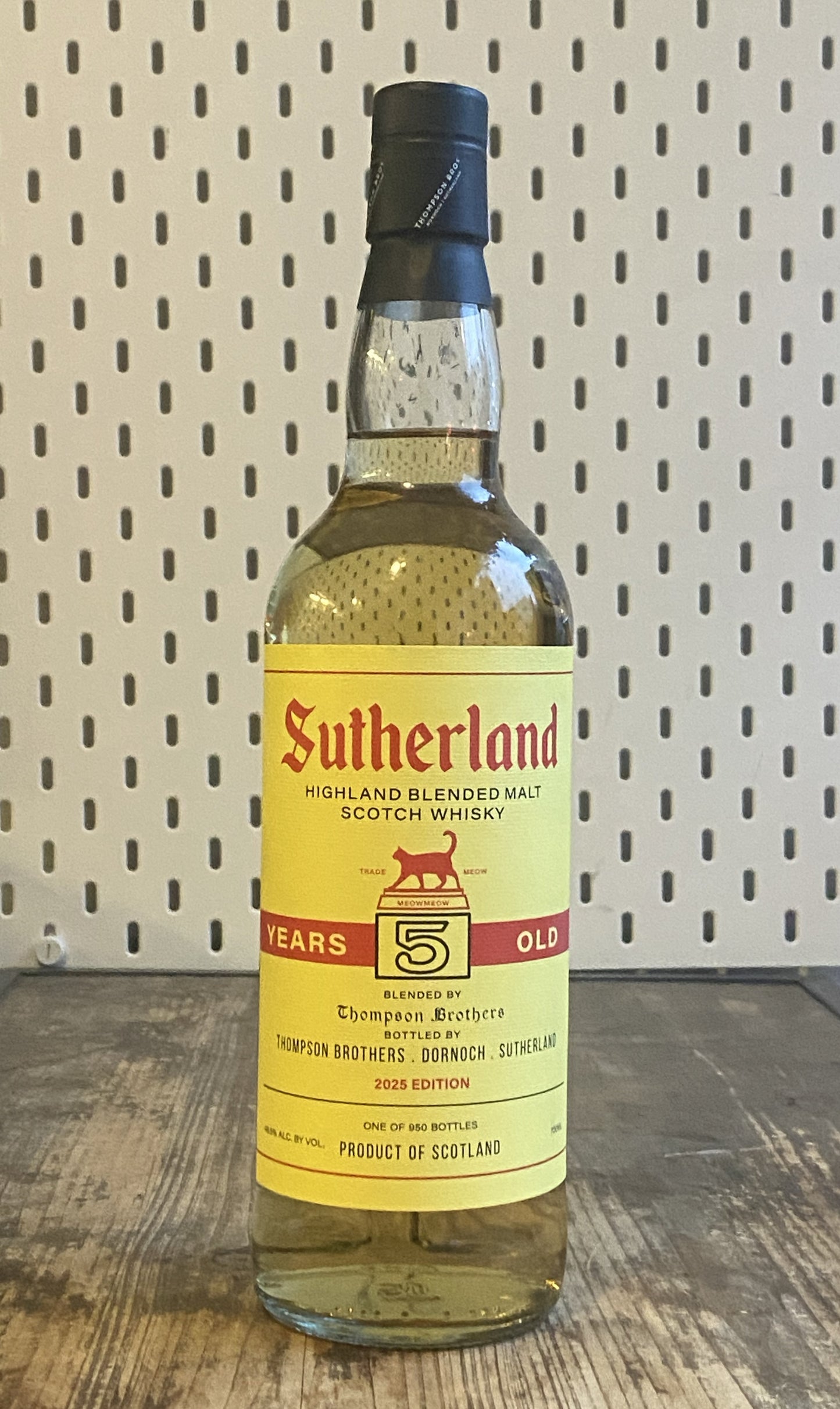 Thompson Bros Sutherland Blended Highland Malt Scotch Whisky, 5 Years Old at The Beerhive, Edinburgh. Free UK shipping.