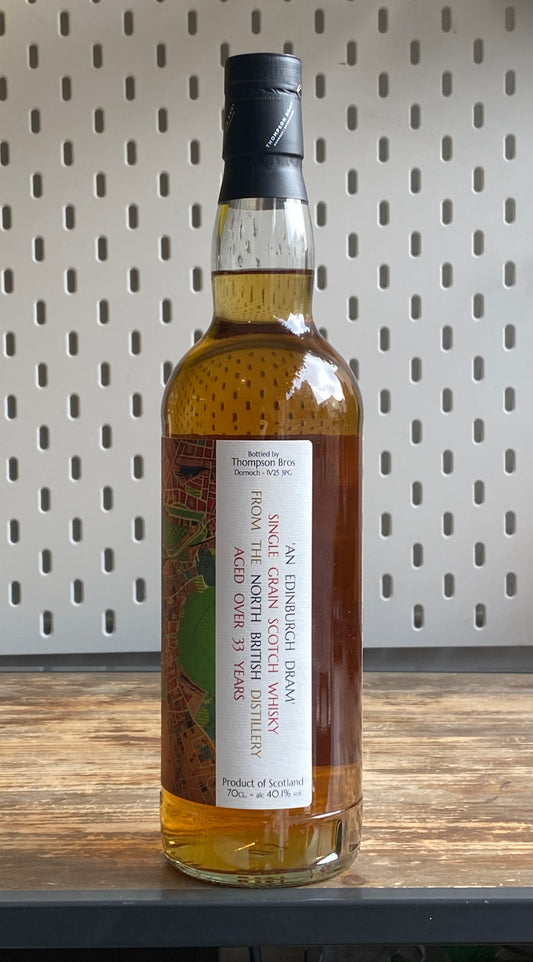 Thompson Brothers 33 Year Old North British Single Grain at The Beerhive, Edinburgh. Free UK shipping.