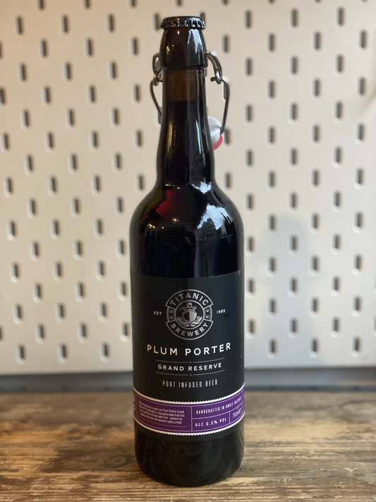 Titanic Grande Reserve Plum Porter 750ml at The Beerhive, Edinburgh. Free UK shipping.