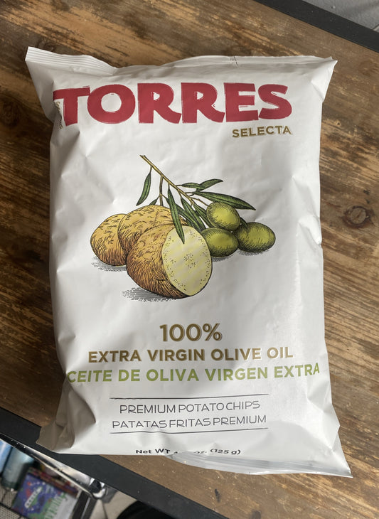 Torres Olive Oil Crisps 125g at The Beerhive, Edinburgh. Free UK shipping.