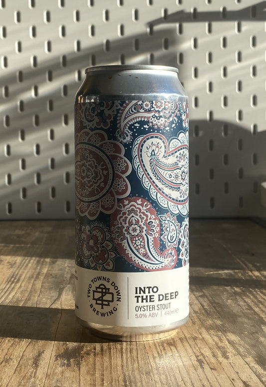 Two Towns Down In The Deep Oyster Stout at The Beerhive, Edinburgh. Free UK shipping.