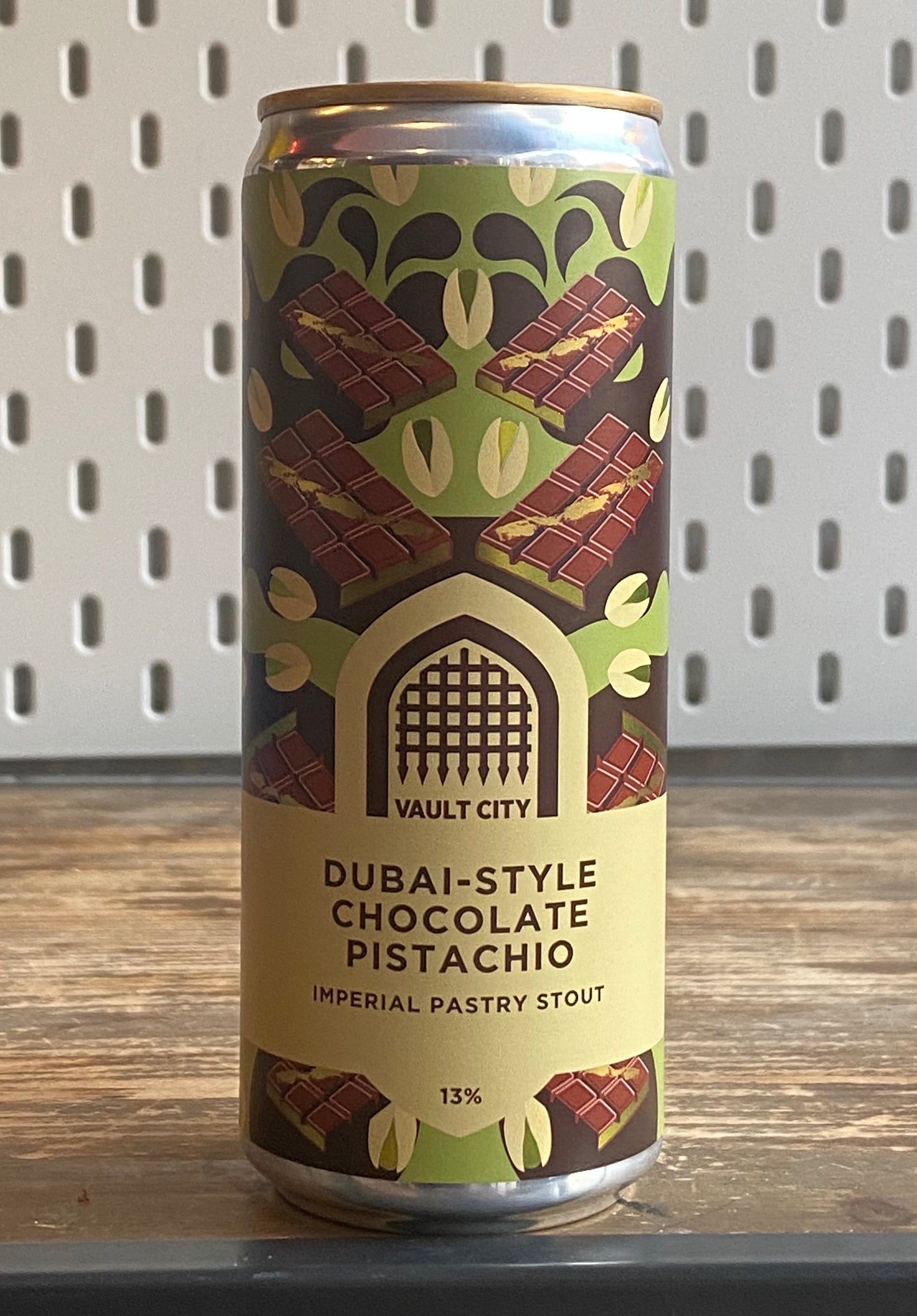 Vault City Dubai-Style Chocolate Pistachio Stout at The Beerhive, Edinburgh. Free UK shipping.