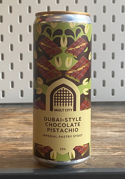 Vault City Dubai-Style Chocolate Pistachio Stout at The Beerhive, Edinburgh. Free UK shipping.