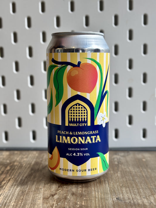 Vault City Peach & Lemongrass Limonata at The Beerhive, Edinburgh. Free UK shipping.