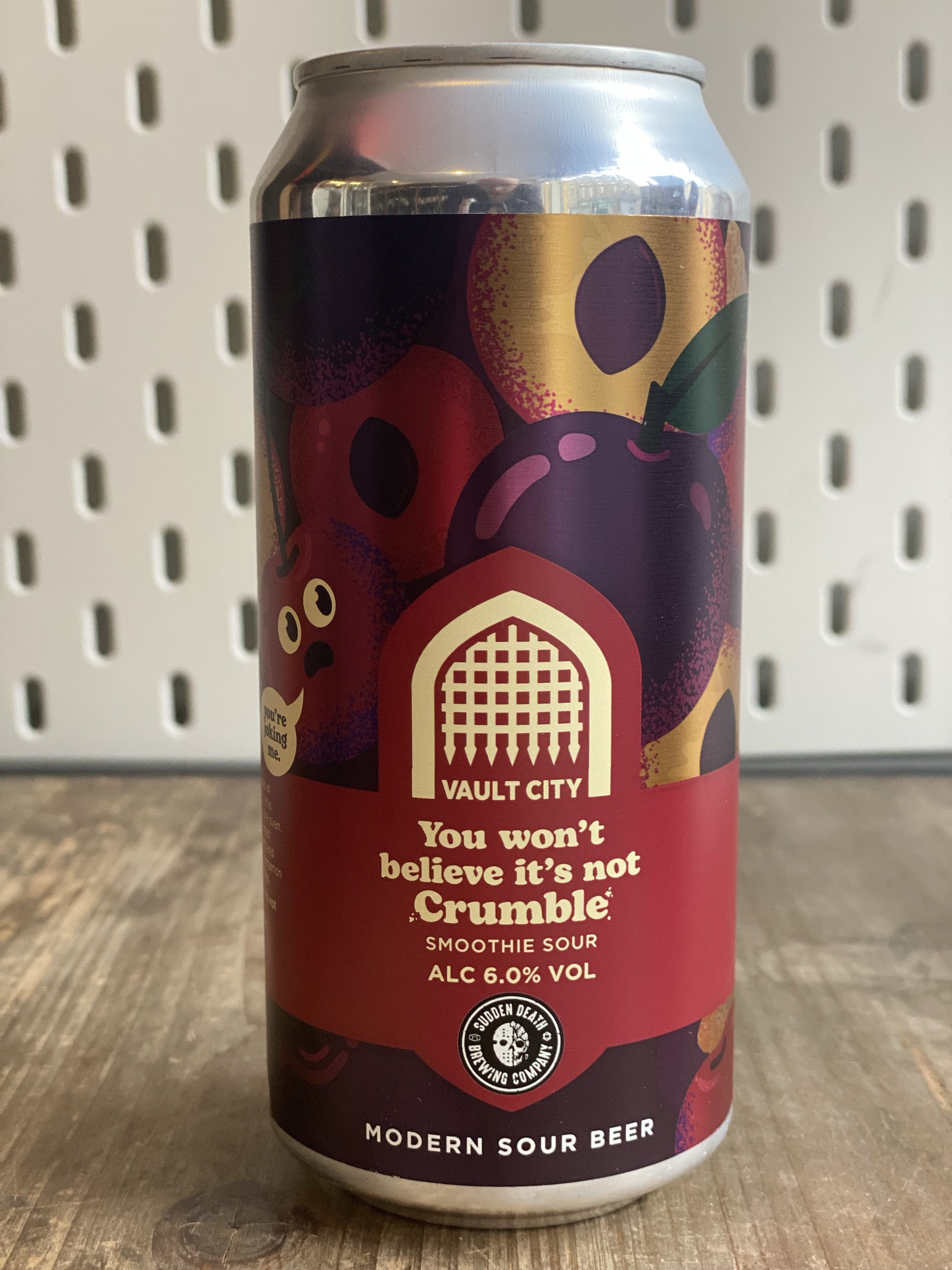 Vault City x Sudden Death You Won't Believe It's Not Crumble! at The Beerhive, Edinburgh. Free UK shipping.