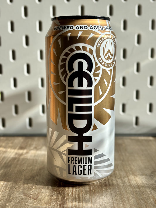 Williams Ceilidh Lager Can at The Beerhive, Edinburgh. Free UK shipping.