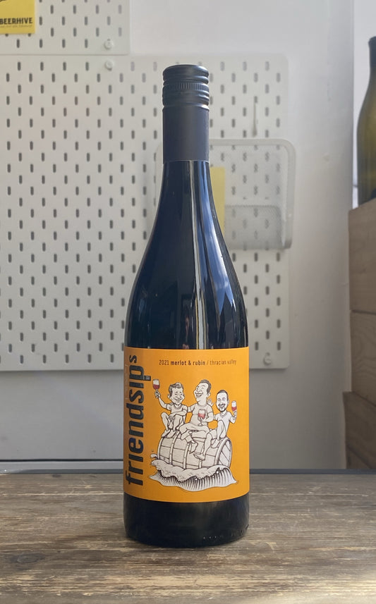 Friendsips Merlot & Rubin 2021 75cl at The Beerhive, Edinburgh. Free UK shipping.