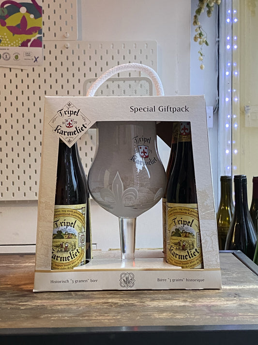 Bosteels Tripel Karmeliet Gift Pack (4x 33cl & Glass) at The Beerhive, Edinburgh. Free UK shipping.