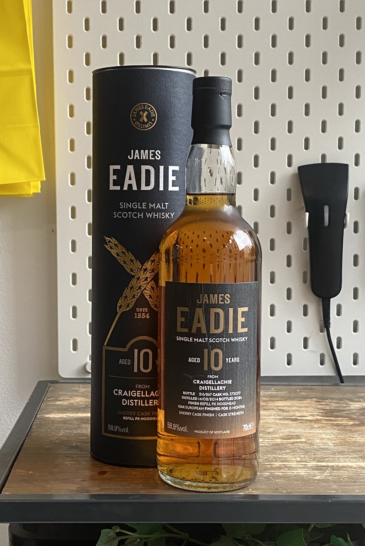 James Eadie Craigellachie 10 Year Old 2nd Fill PX Hogshead Finish