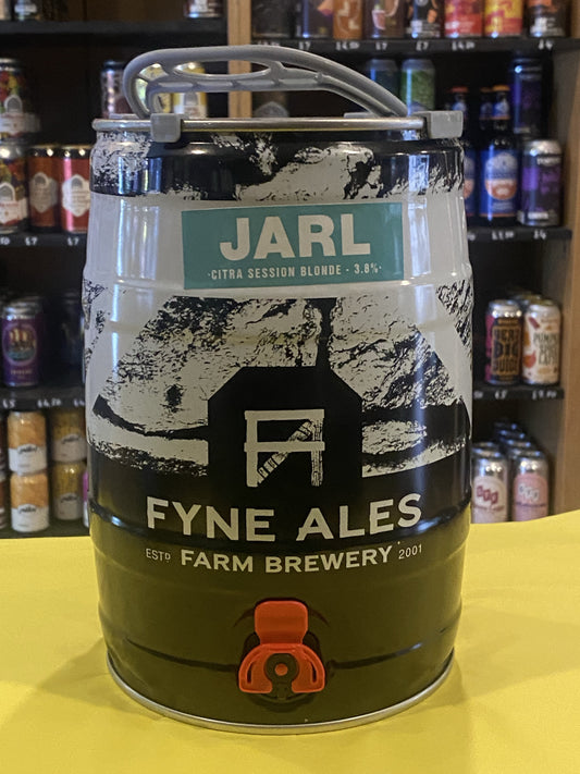 Fyne Ales Jarl 5 Litre Mini Keg at The Beerhive, Edinburgh. Free UK shipping.