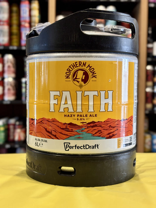 Perfect Draft Northern Monk Faith 6 Litre Keg at The Beerhive, Edinburgh. Free UK shipping.