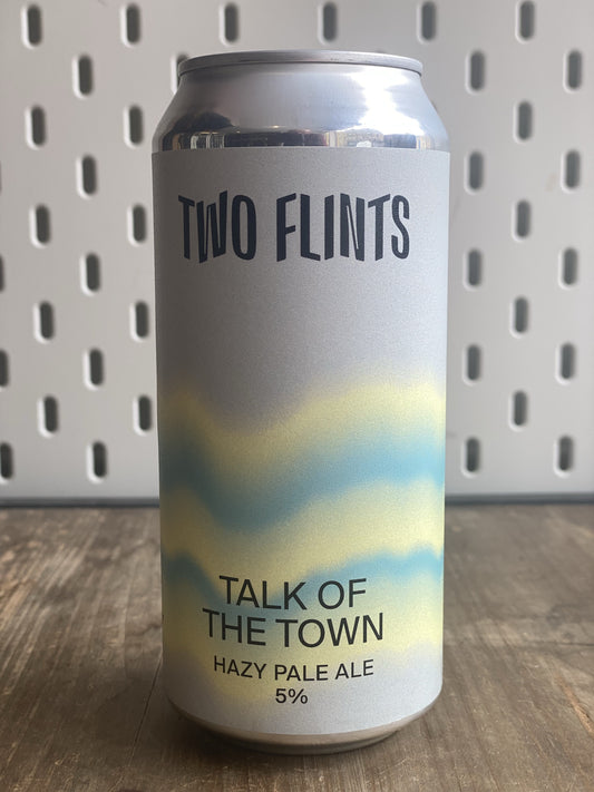 Two Flints Talk of the Town Hazy Pale at The Beerhive, Edinburgh. Free UK shipping.