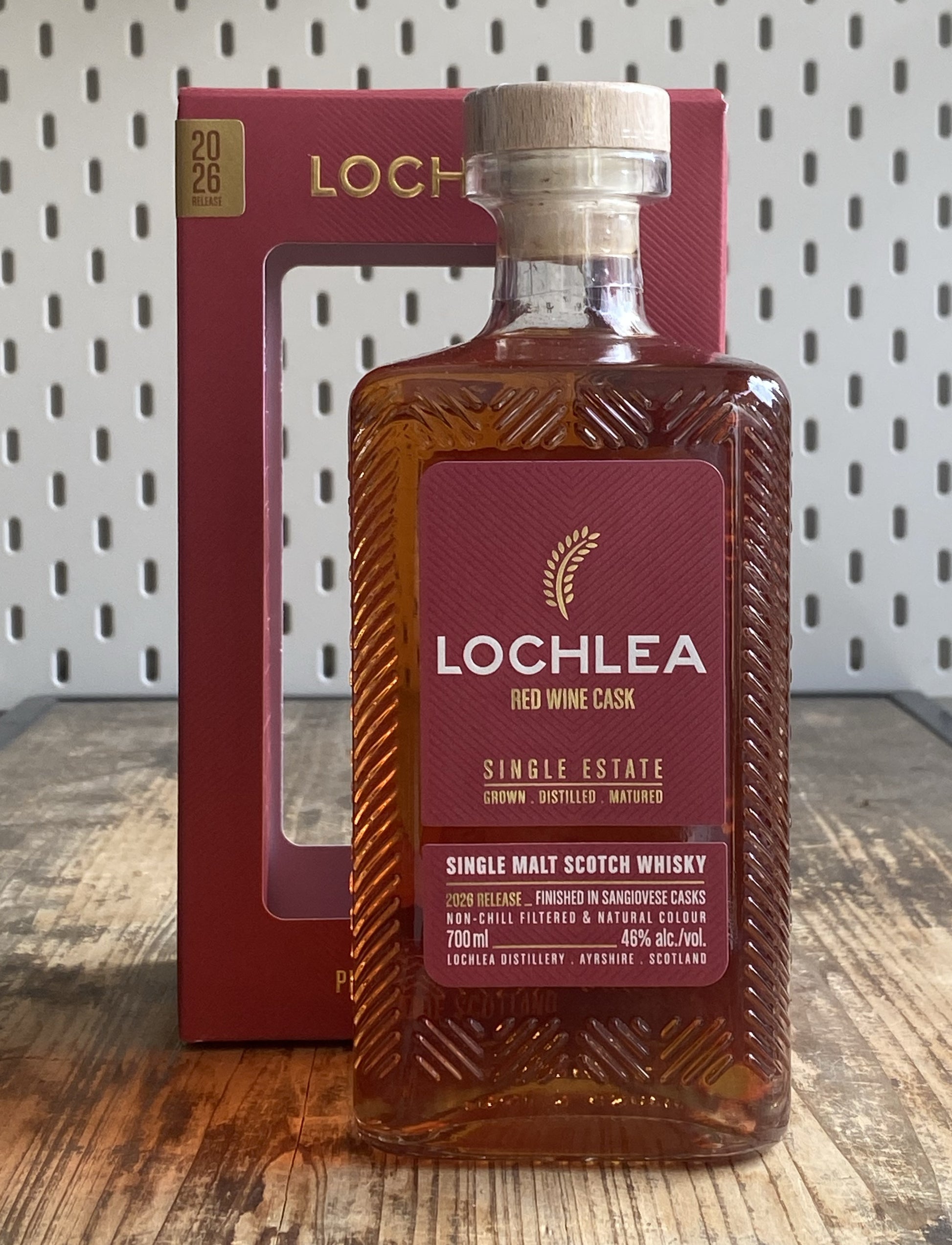 Lochlea Red Wine Cask Sangiovese Single Malt at The Beerhive, Edinburgh. Free UK shipping.