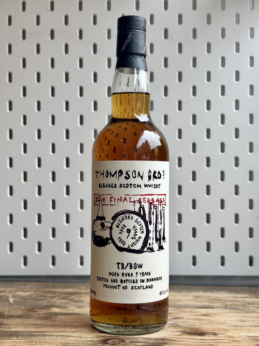 Thompson Bros TB/BSW Blended Scotch Whisky, 9 Years Old at The Beerhive, Edinburgh. Free UK shipping.