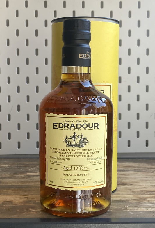 Edradour 2016 Sauternes Small Batch 10 Year Old 70cl at The Beerhive, Edinburgh. Free UK shipping.
