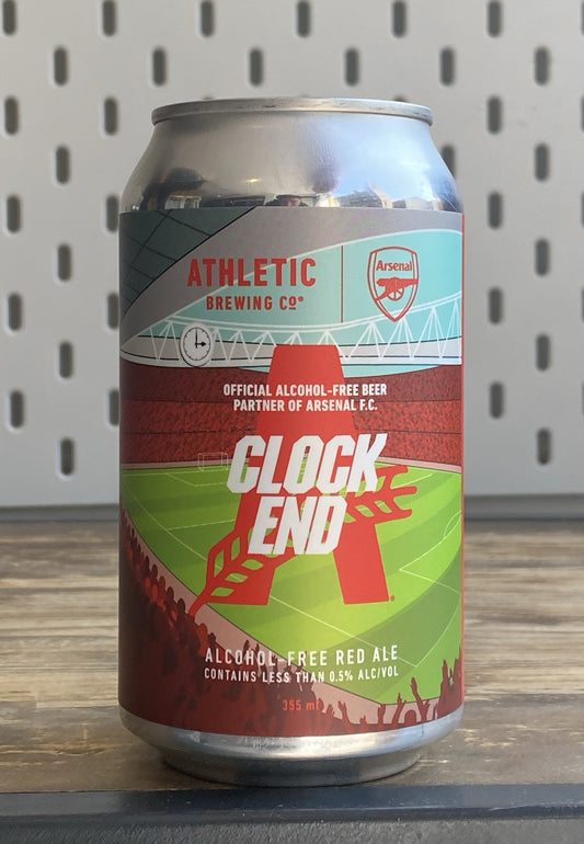 Athletic x Arsenal Clock End Alcohol Free Red Ale at The Beerhive, Edinburgh. Free UK shipping.