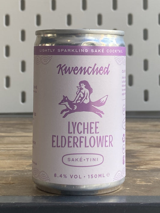 Kwenched Lychee Elderflower Sake Cocktail at The Beerhive, Edinburgh. Free UK shipping.