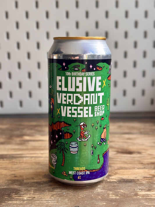 Elusive X Verdant X Vessel Beer Shop Threads West Coast IPA