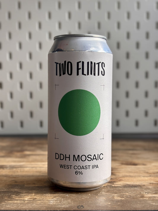 Two Flints DDH Mosaic West Coast IPA at The Beerhive, Edinburgh. Free UK shipping.