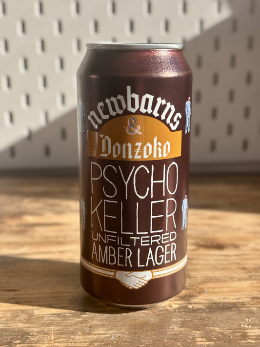 Newbarns & Donzoko Psycho Keller Lager at The Beerhive, Edinburgh. Free UK shipping.