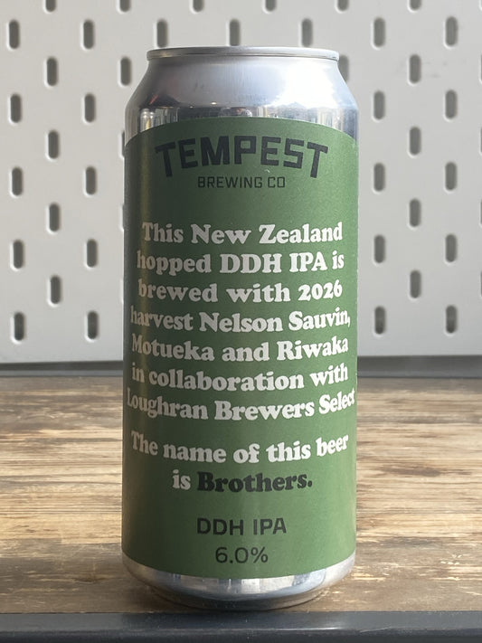 Tempest Brothers DDH IPA at The Beerhive, Edinburgh. Free UK shipping.