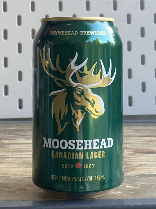 Moosehead Lager Can at The Beerhive, Edinburgh. Free UK shipping.