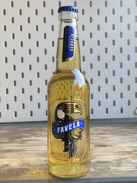 Favela Brazil Lager at The Beerhive, Edinburgh. Free UK shipping.