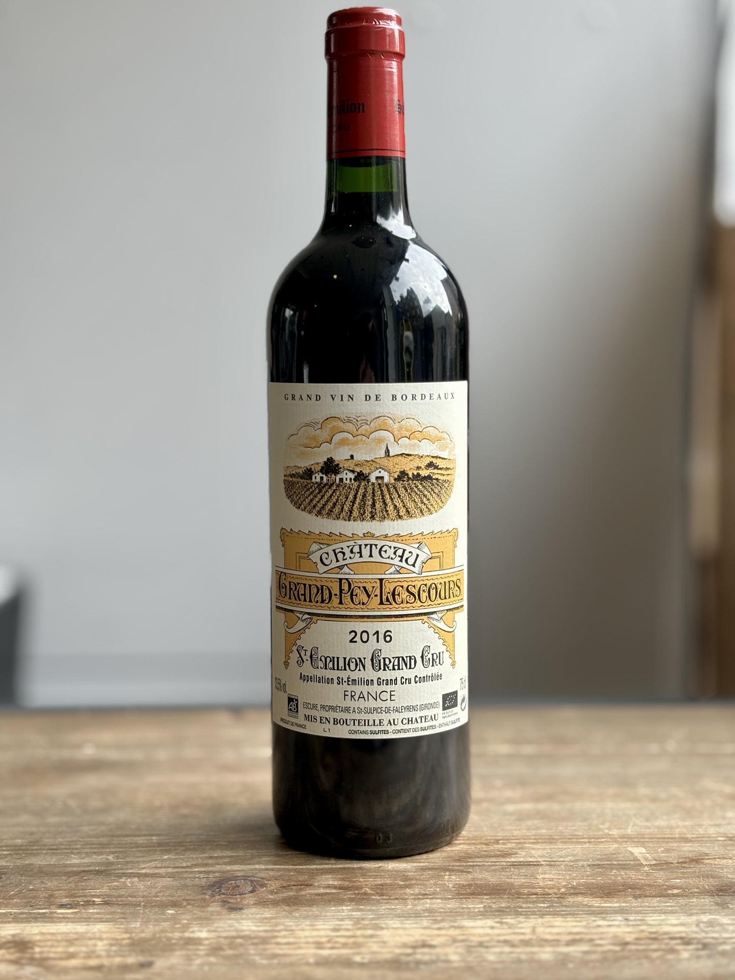 Chateau Grand Pey Lescours Saint Emilion Grand Cru 2016