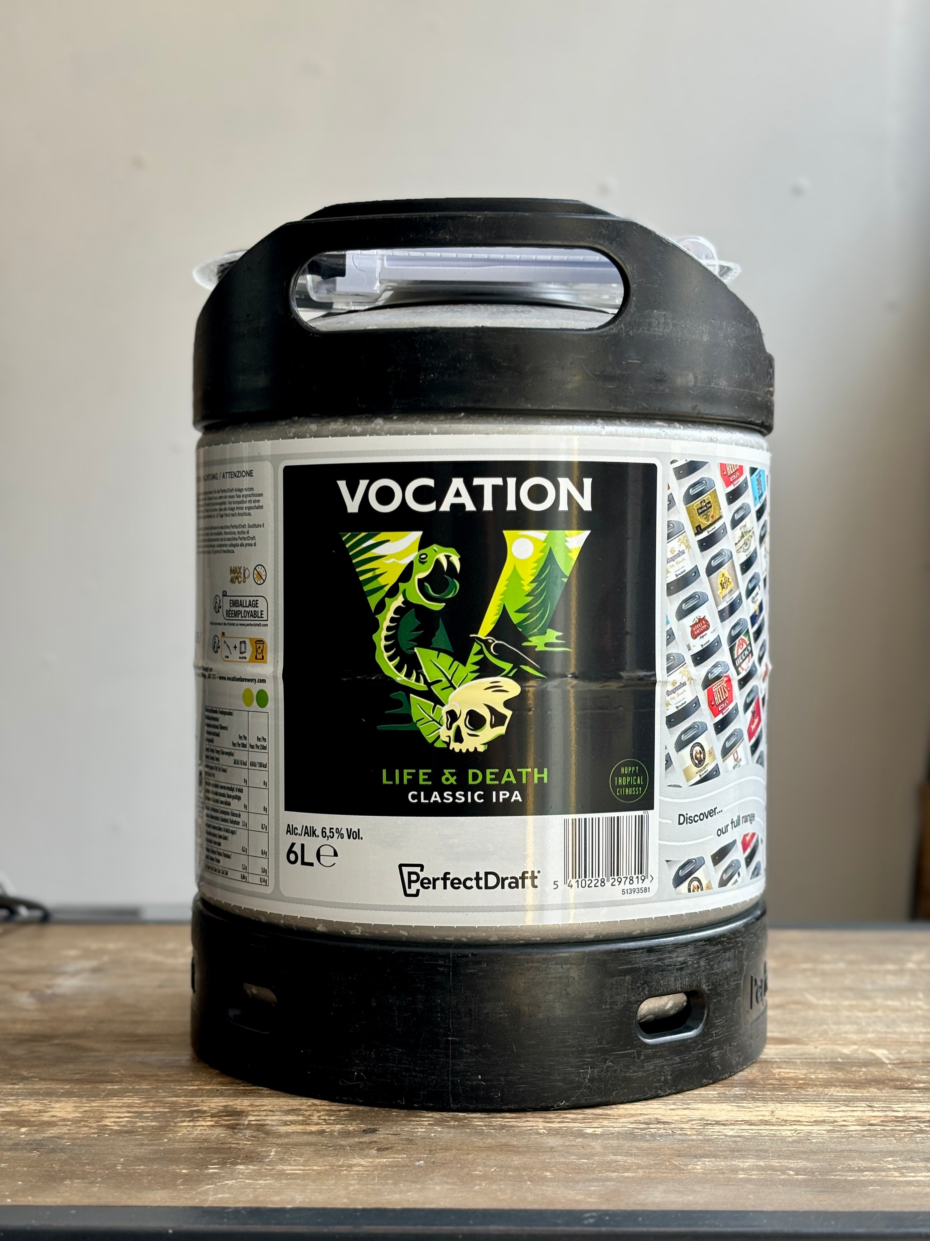 Perfect Draft Vocation Life and Death 6 Litre Keg - The Beerhive