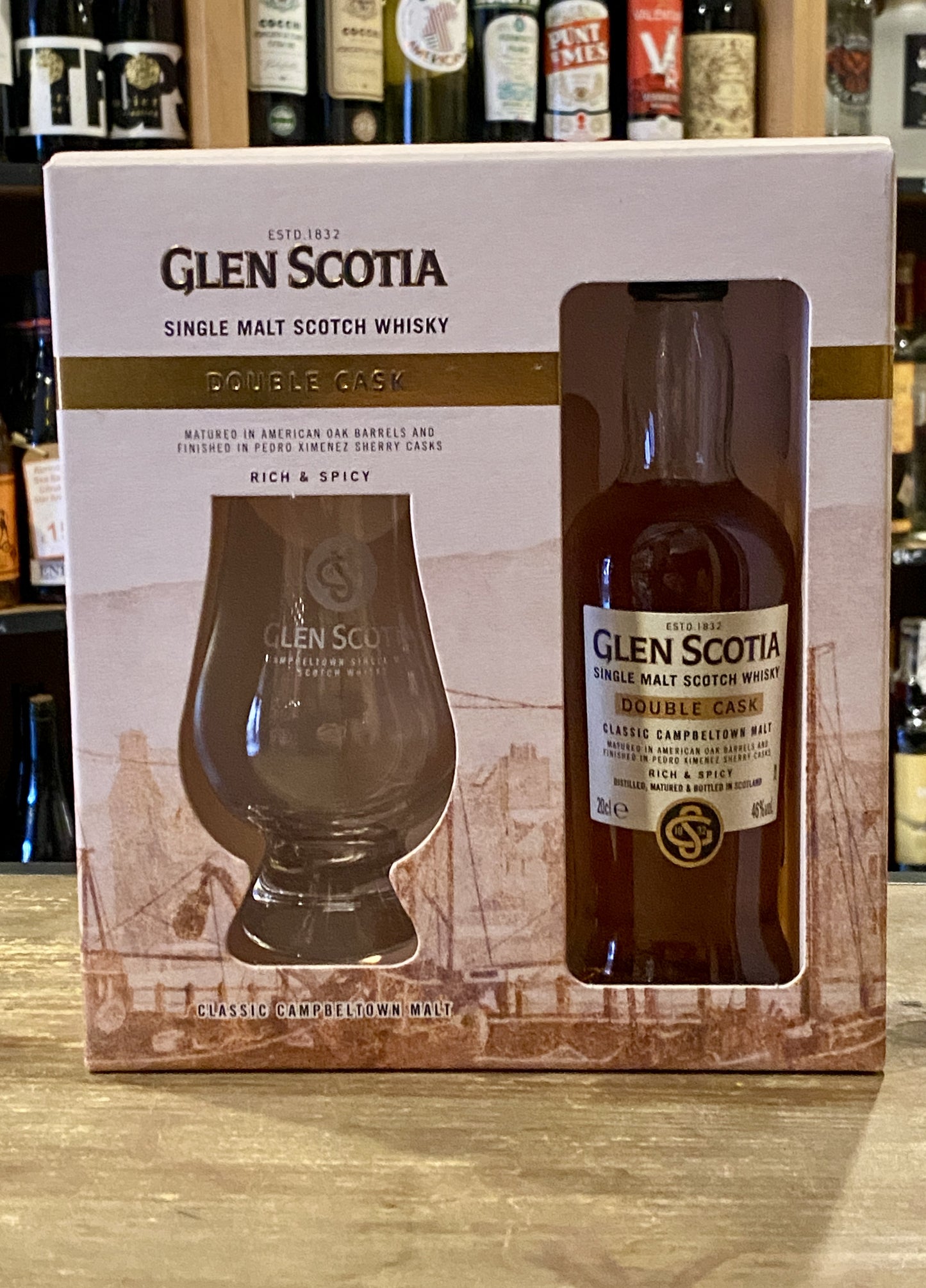 Glen Scotia Double Cask 20cl and Glass Pack