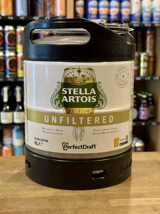 Perfect Draft Stella Artois Unfiltered 6 Litre Keg